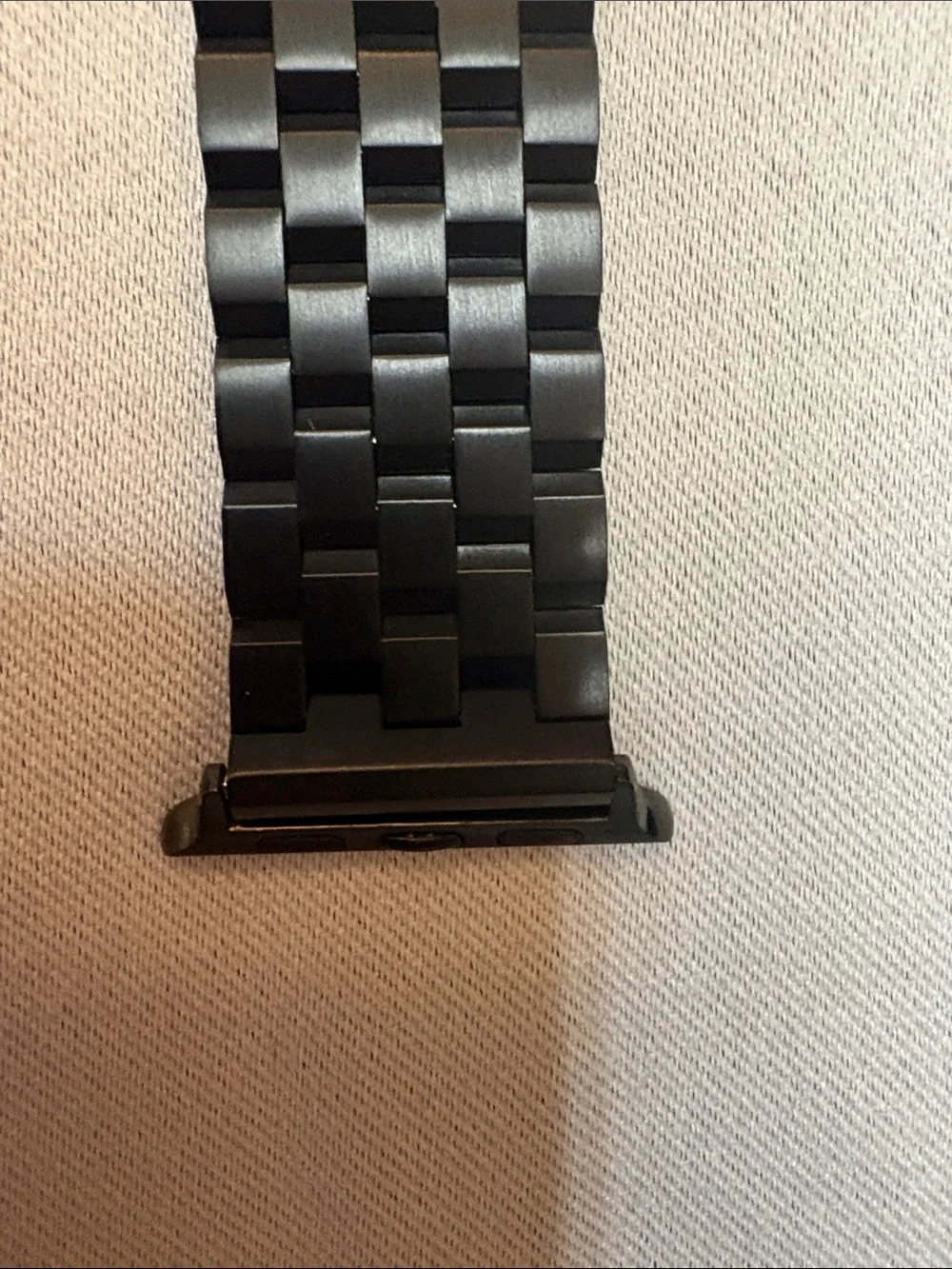 Bull strap Men’s Black Stainless Steel Smartwatch with Metal Link Band NWOT